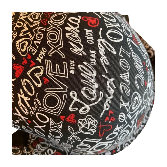 XOXO Two Bras  38DD in Red and a Fun Graphic Print on Black. NWT - Picture 6 of 7